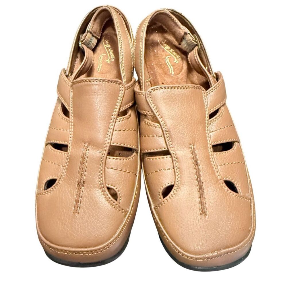 Easy Street Comfort Wave Sling Back Adjustable Flats Sx. 9.5W